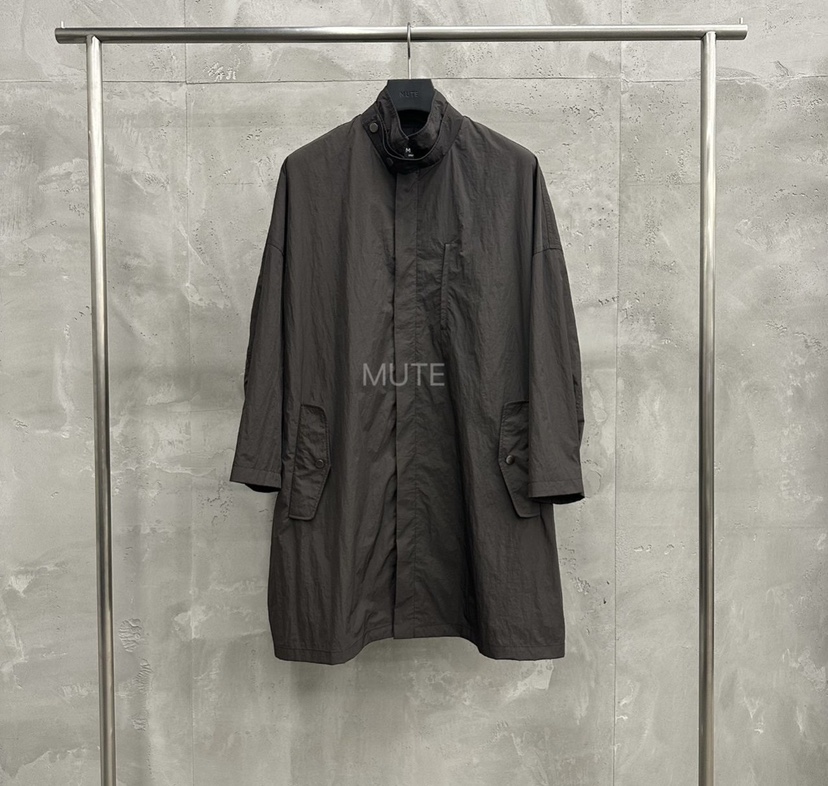 MUTE-P韓國代購㊣女裝新品人氣真品休閑25秋冬推薦長款風衣MUTE長款風衣圖色2