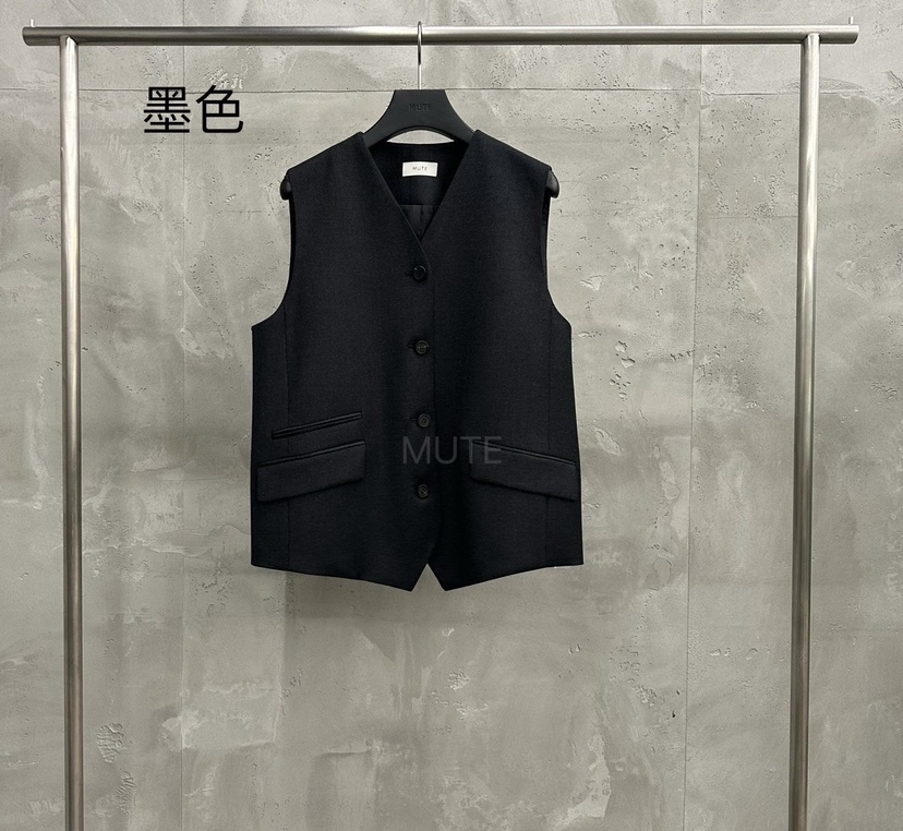 MUTE-P韓國直郵㊣女裝新款推薦熱賣25秋冬時尚休閑職業馬甲MUTE馬甲圖色2