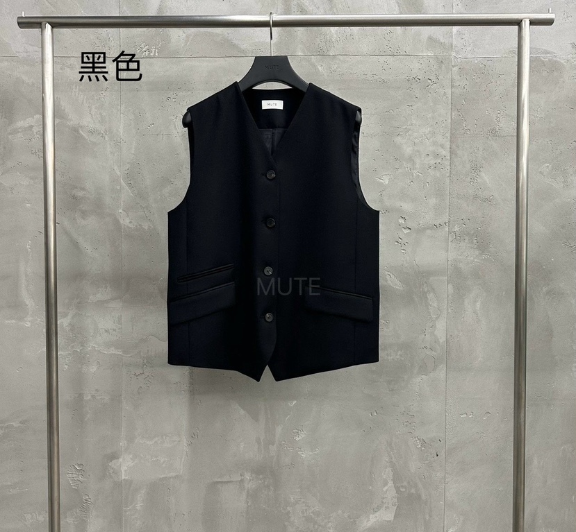MUTE-P韓國直郵㊣女裝新款推薦熱賣25秋冬時尚休閑職業馬甲MUTE馬甲圖色3