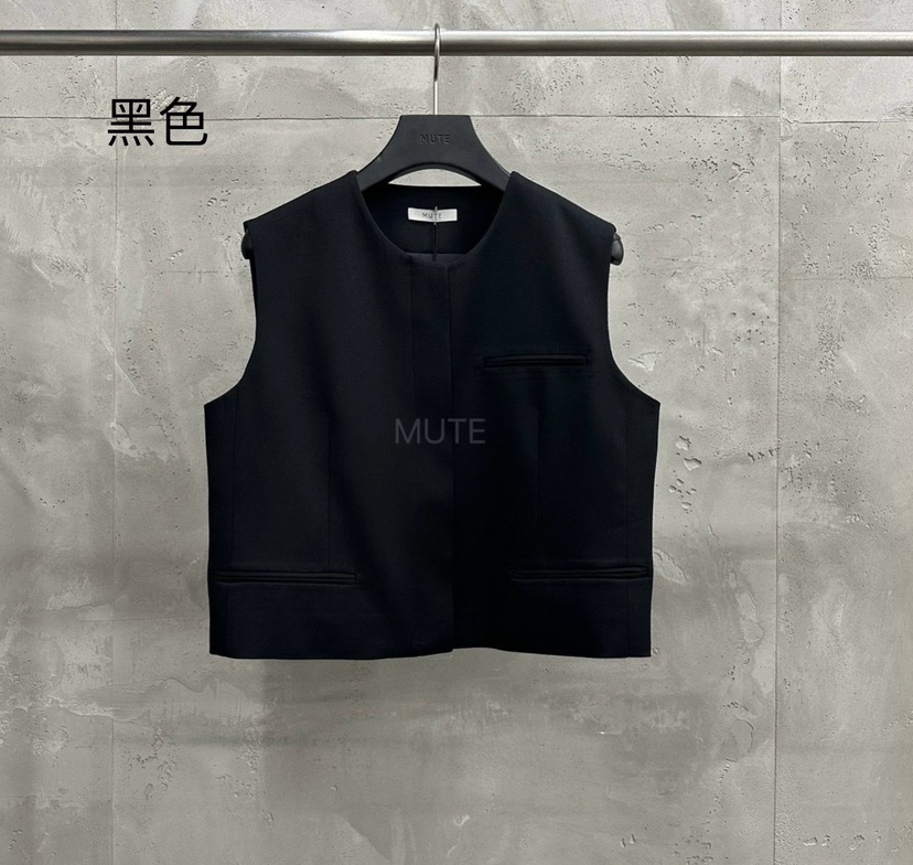 MUTE-P韓國代購㊣女士新品25秋冬人氣真品職業推薦時尚馬甲MUTE馬甲圖色3