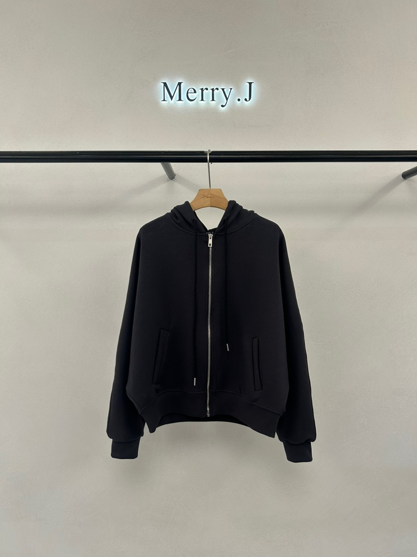 MERRY-J東大門㊣實拍女士新品休閑人氣職業衛衣連帽拉鏈衫MERRY-J衛衣圖色2