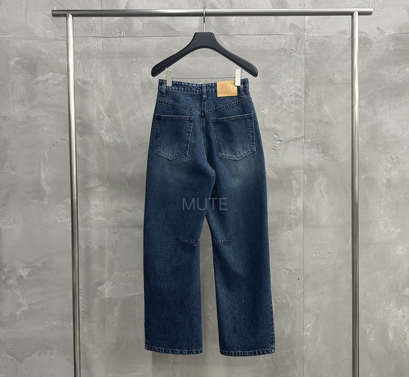 MUTE-P韓國代購㊣女裝新款推薦熱賣25秋冬休閑職業真品牛仔褲MUTE牛仔褲