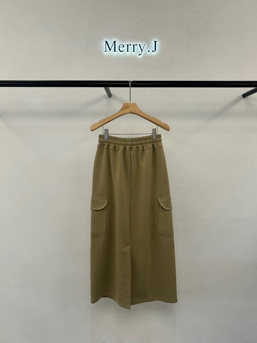 MERRY-J東大門㊣實拍女士新品真品25秋冬熱賣推薦長裙口袋MERRY-J長裙