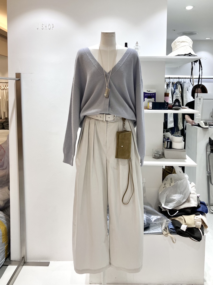 J SHOP東大門㊣代購女士新品熱賣真品休閑針織衫V領羊毛開衫J_SHOP針織衫