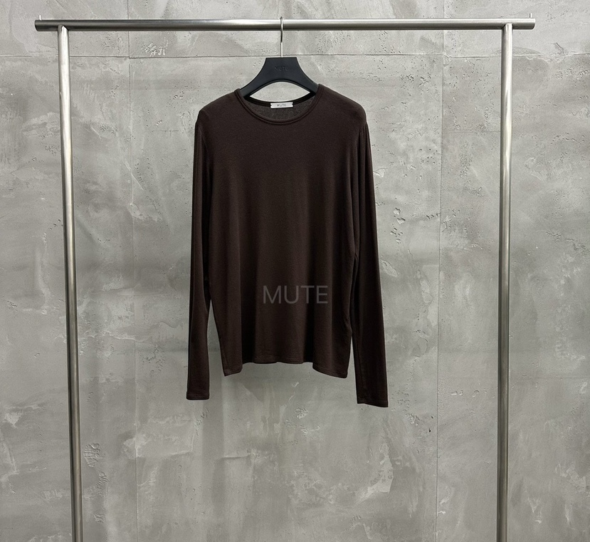 MUTE-P東大門㊣實拍女士新款25秋冬時尚人氣真品職業長袖T恤MUTE長袖T恤圖色3
