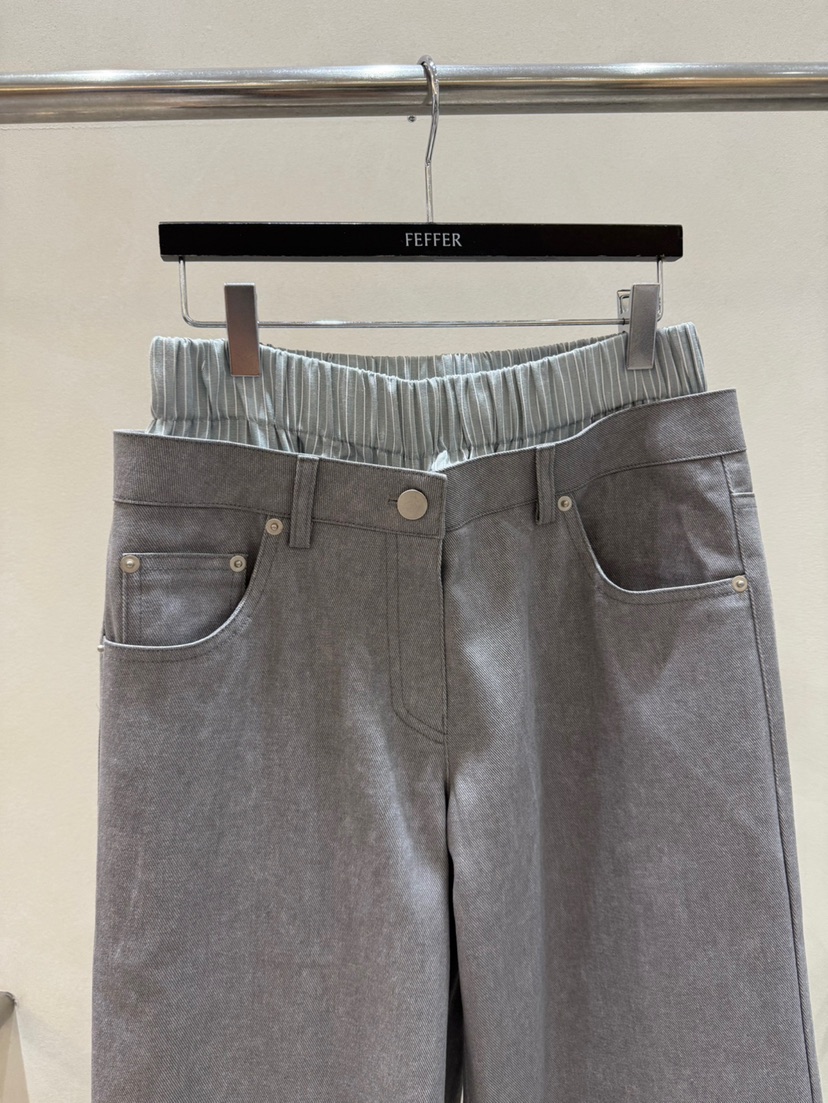 FEFFER東大門㊣實拍女士新品25秋冬真品推薦休閑時尚休閑褲FEFFER休閑褲
