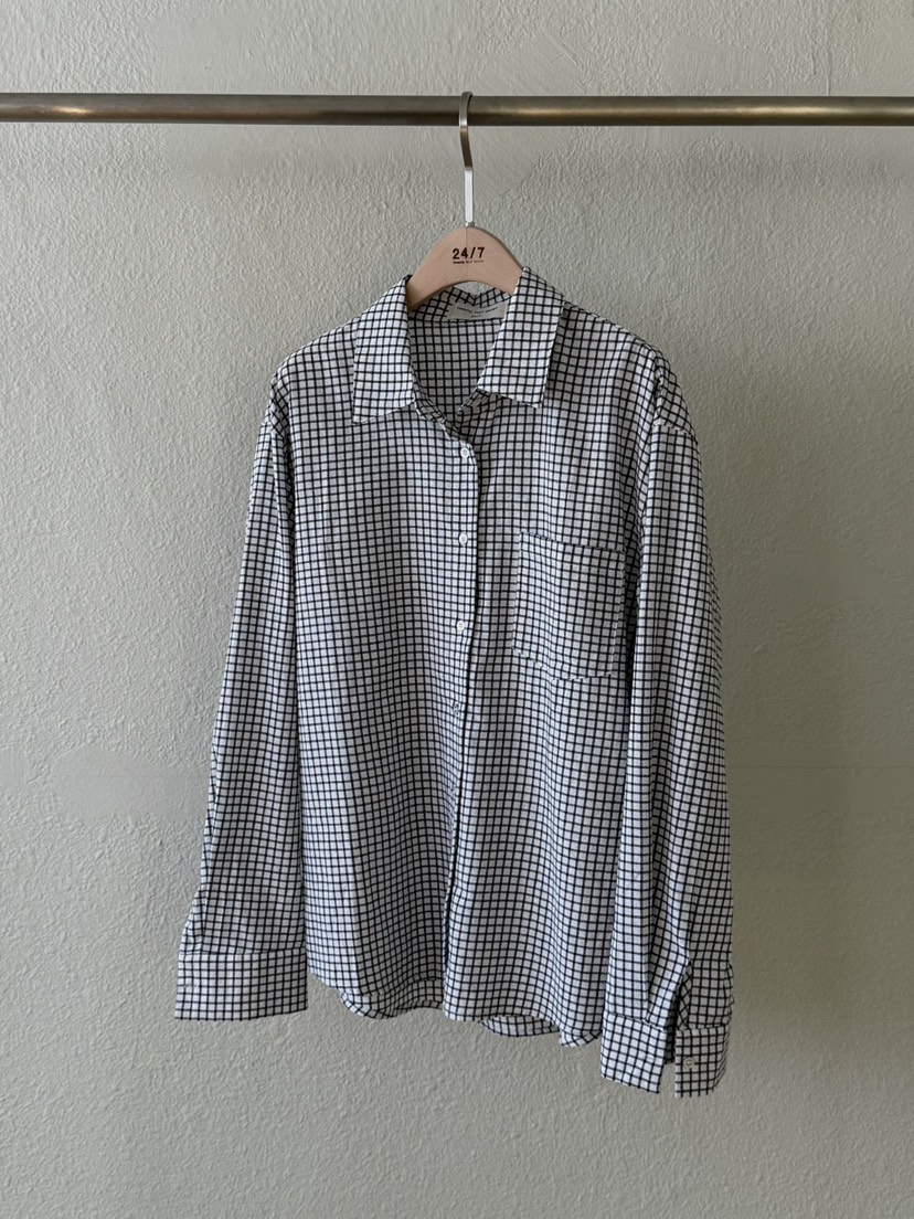 TWENTY FOUR SEVEN24-7韓國直郵㊣女士新品熱賣襯衫蕾絲衫格紋TEWNTY FOUR SEVEN24-7襯衫/蕾絲衫