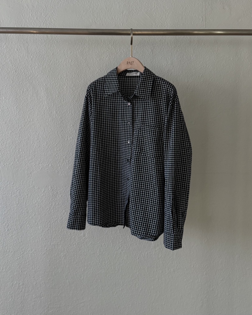 TWENTY FOUR SEVEN24-7韓國直郵㊣女士新品熱賣襯衫蕾絲衫格紋TEWNTY FOUR SEVEN24-7襯衫/蕾絲衫圖色2