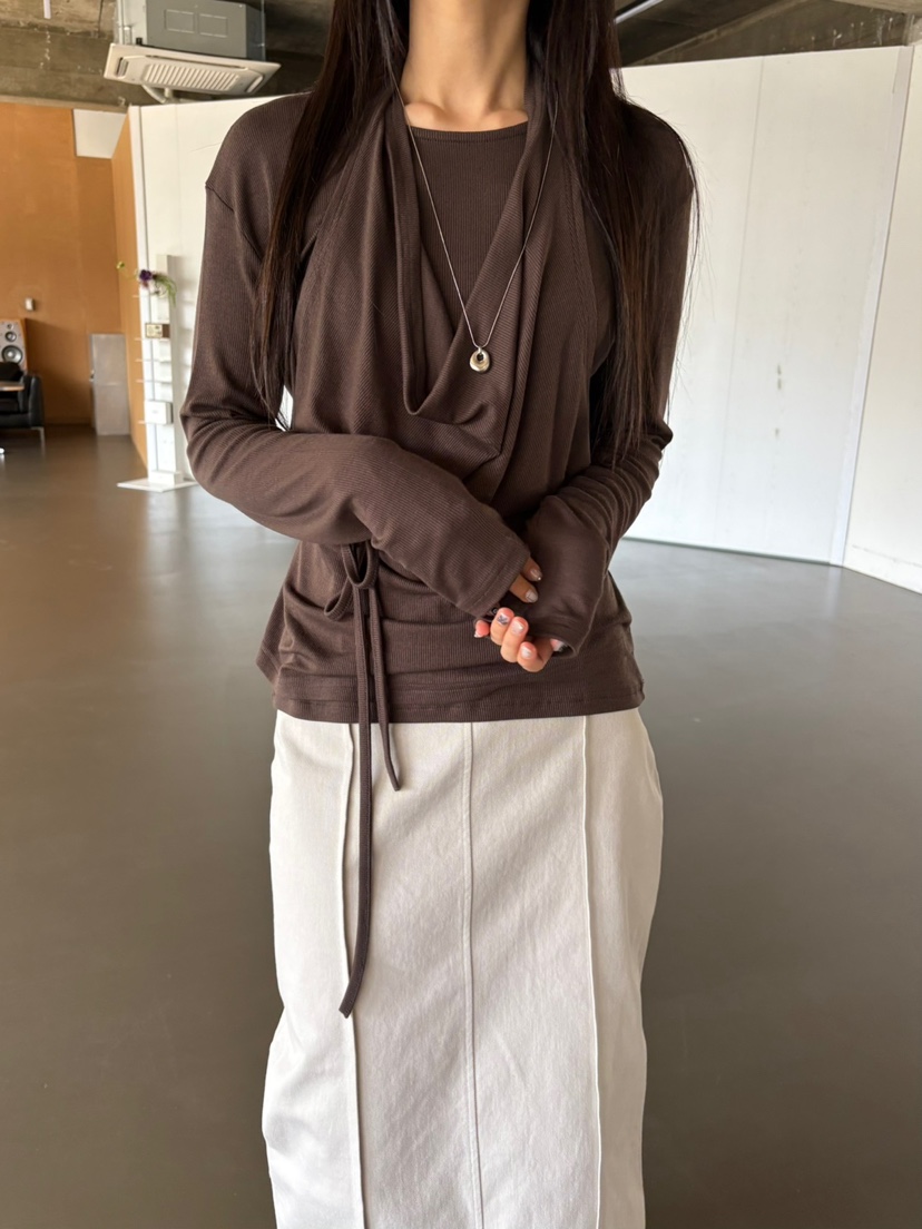 Verbena東大門㊣代購女士新品真品熱賣職業25秋冬休閑長袖T恤Verbena長袖T恤