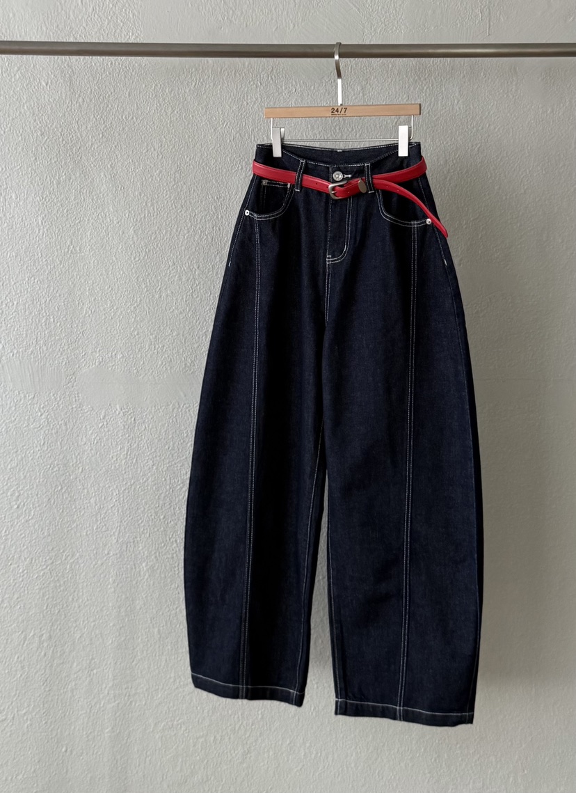 TWENTY FOUR SEVEN24-7韓國直郵㊣女士新品人氣休閑褲含腰帶TEWNTY FOUR SEVEN24-7休閑褲圖色1