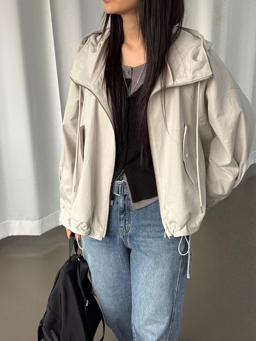 Verbena韓國直郵㊣女裝新款熱賣25秋冬時尚職業真品夾克連帽Verbena夾克