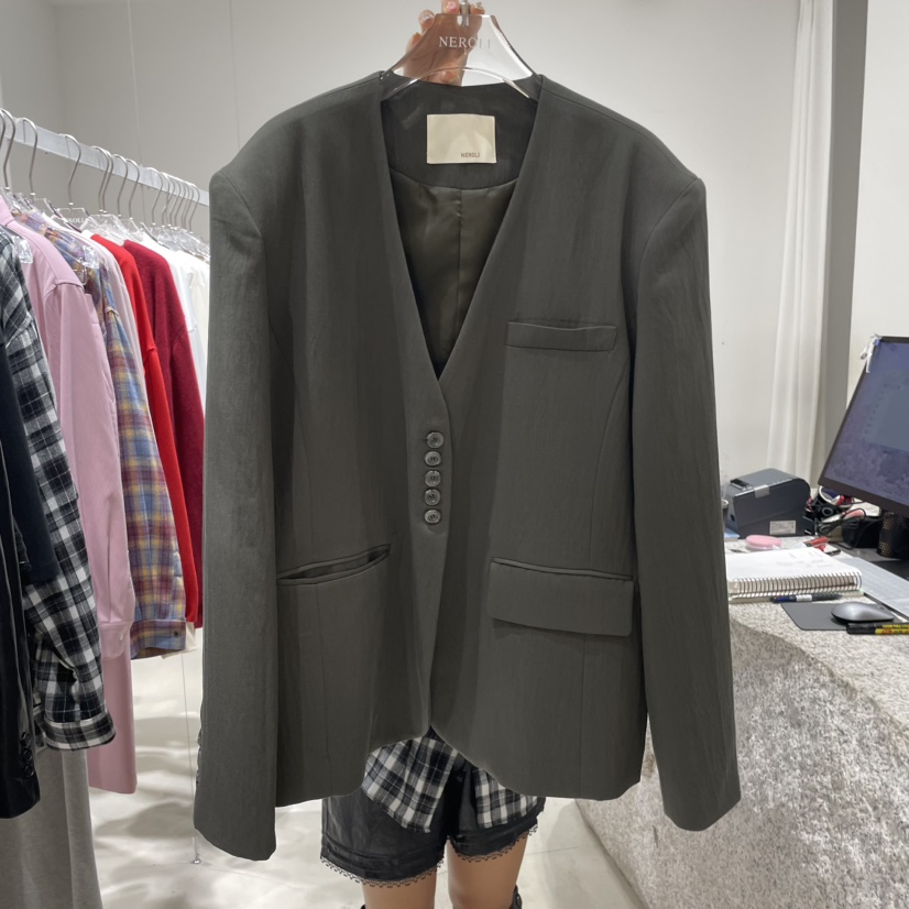 NEROLI 36韓國代購㊣女士新品25秋冬推薦人氣休閑熱賣夾克NEROLI 36夾克圖色1