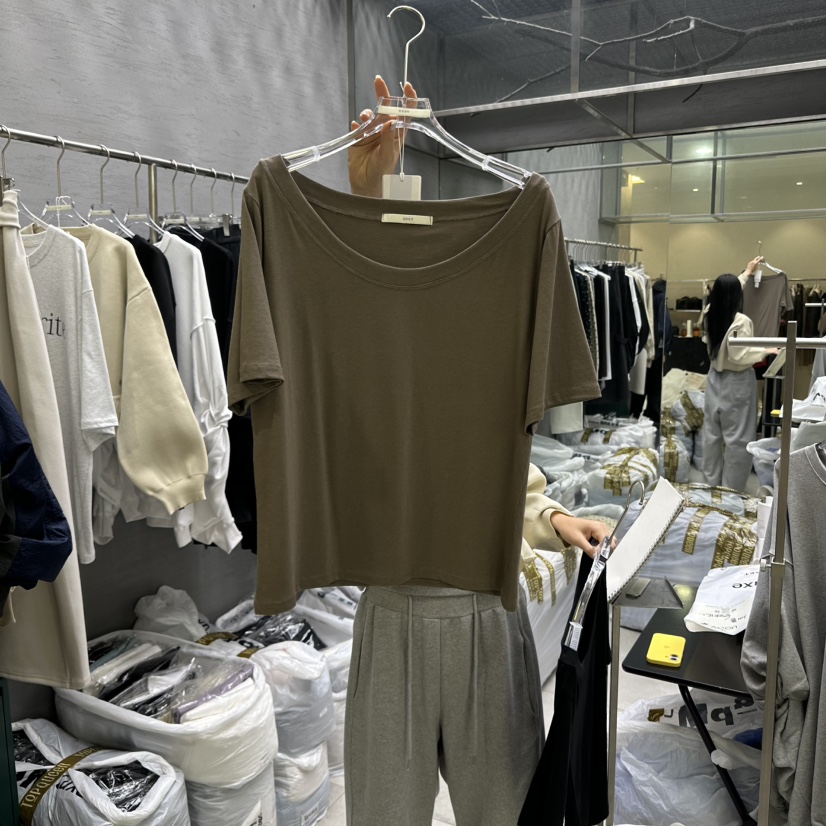 UOOV韓國直郵㊣女裝新款職業真品推薦休閑時尚人氣熱賣25秋冬T恤UOOVT恤圖色3