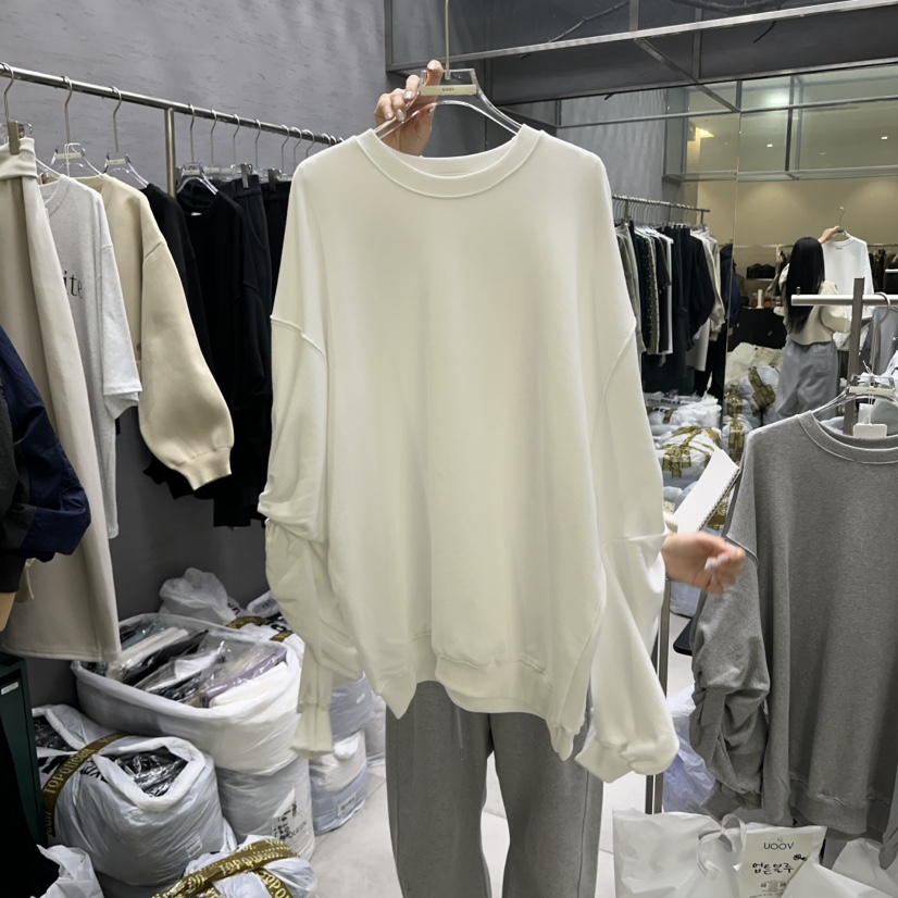 UOOV韓國代購㊣女士新品推薦時尚休閑真品25秋冬人氣熱賣衛衣UOOV衛衣圖色1