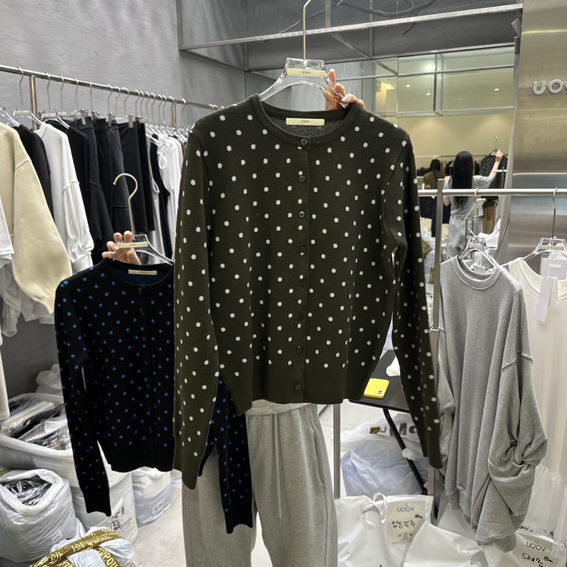 UOOV韓國直郵㊣女裝新品熱賣時尚真品推薦休閑職業25秋冬針織衫UOOV針織衫圖色3