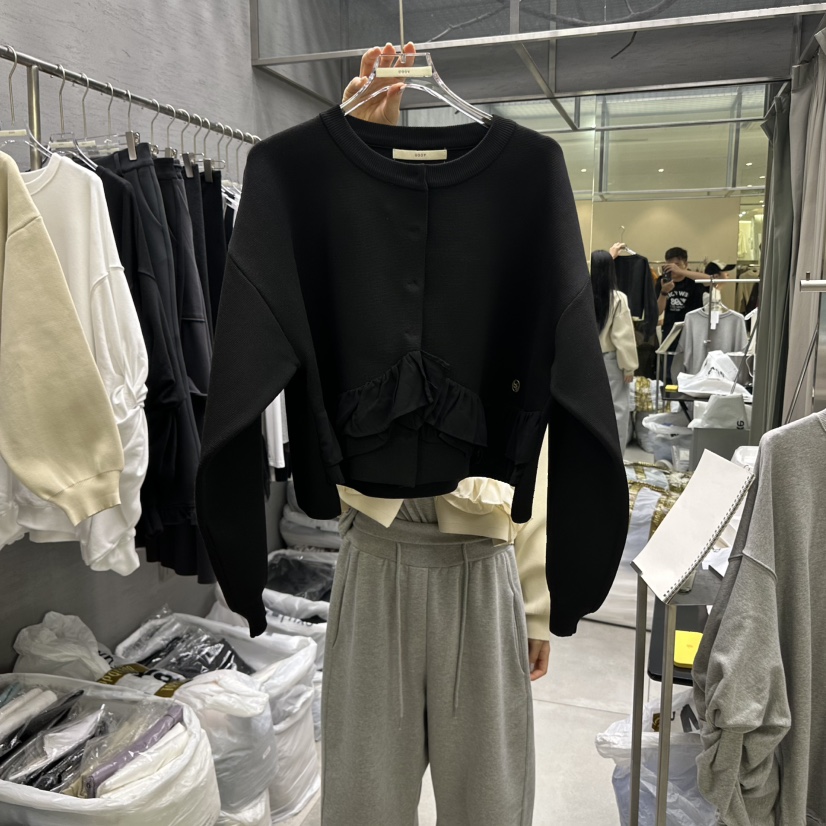 UOOV東大門㊣直郵女士新品熱賣職業推薦休閑真品人氣時尚夾克UOOV夾克圖色3