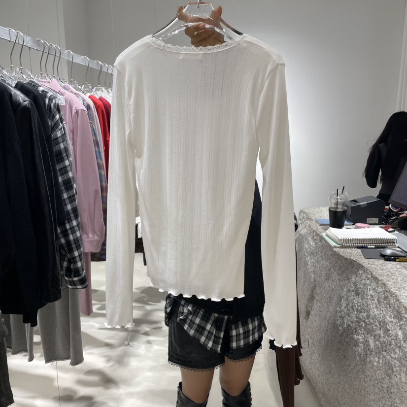 NEROLI 36韓國代購㊣女裝新品時尚人氣推薦熱賣25秋冬長袖T恤NEROLI 36長袖T恤
