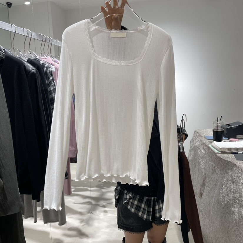 NEROLI 36韓國代購㊣女裝新品時尚人氣推薦熱賣25秋冬長袖T恤NEROLI 36長袖T恤圖色1