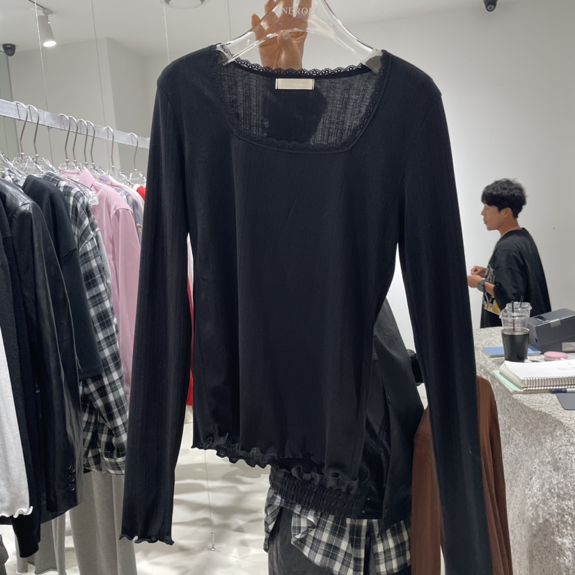 NEROLI 36韓國代購㊣女裝新品時尚人氣推薦熱賣25秋冬長袖T恤NEROLI 36長袖T恤圖色2