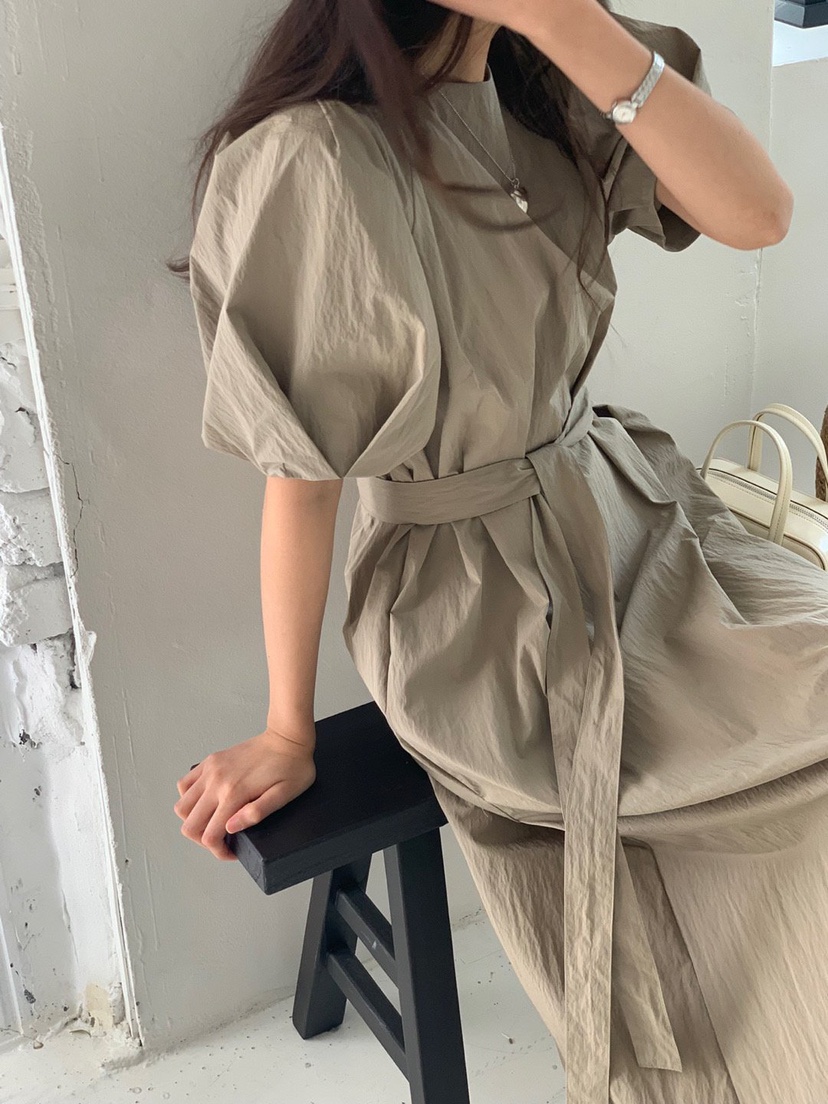 DAMBER韓國代購㊣女裝新款真品人氣熱賣職業推薦連衣裙含腰帶DAMBER連衣裙