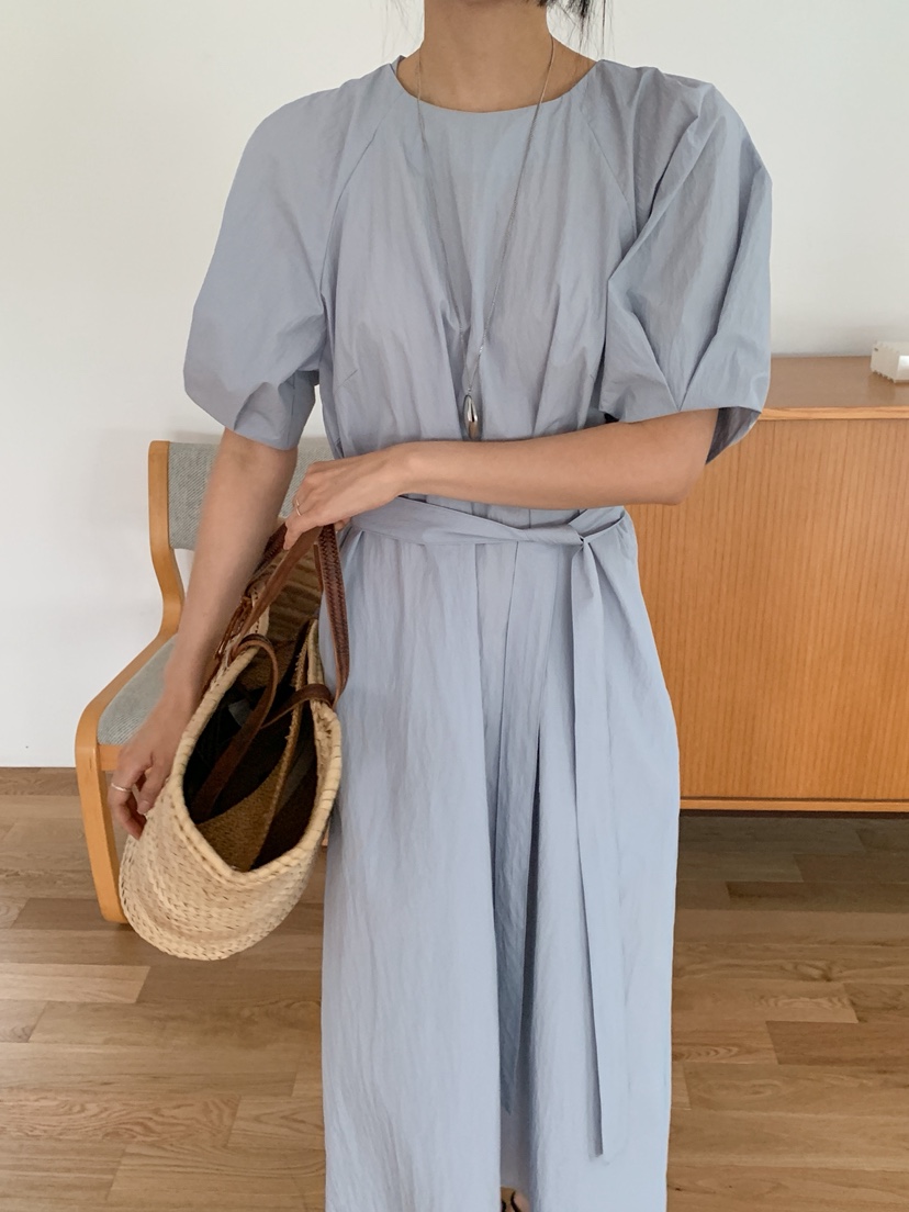 DAMBER韓國代購㊣女裝新款真品人氣熱賣職業推薦連衣裙含腰帶DAMBER連衣裙
