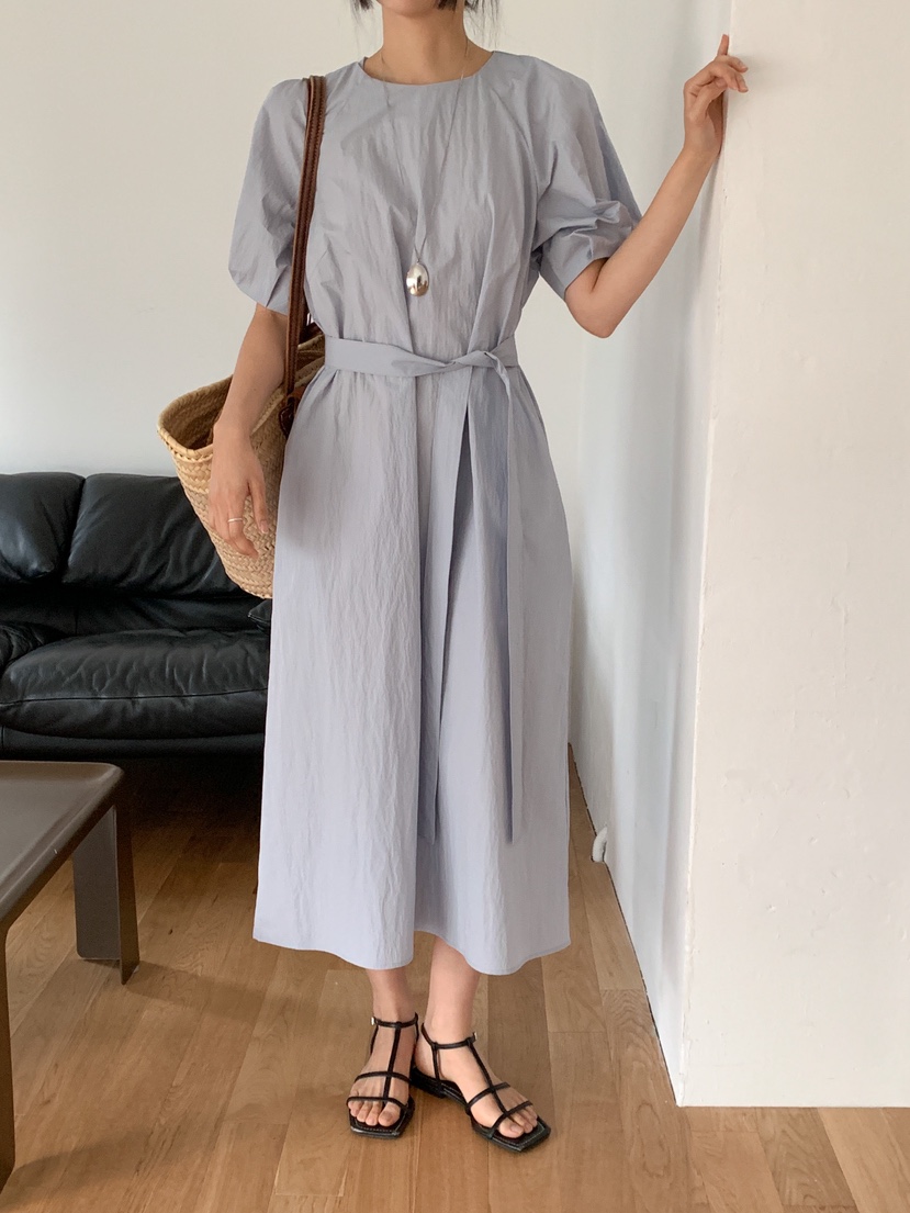 DAMBER韓國代購㊣女裝新款真品人氣熱賣職業推薦連衣裙含腰帶DAMBER連衣裙