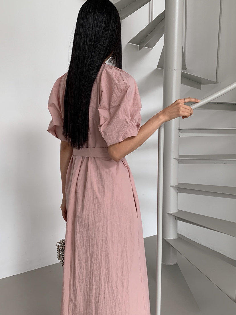 DAMBER韓國代購㊣女裝新款真品人氣熱賣職業推薦連衣裙含腰帶DAMBER連衣裙