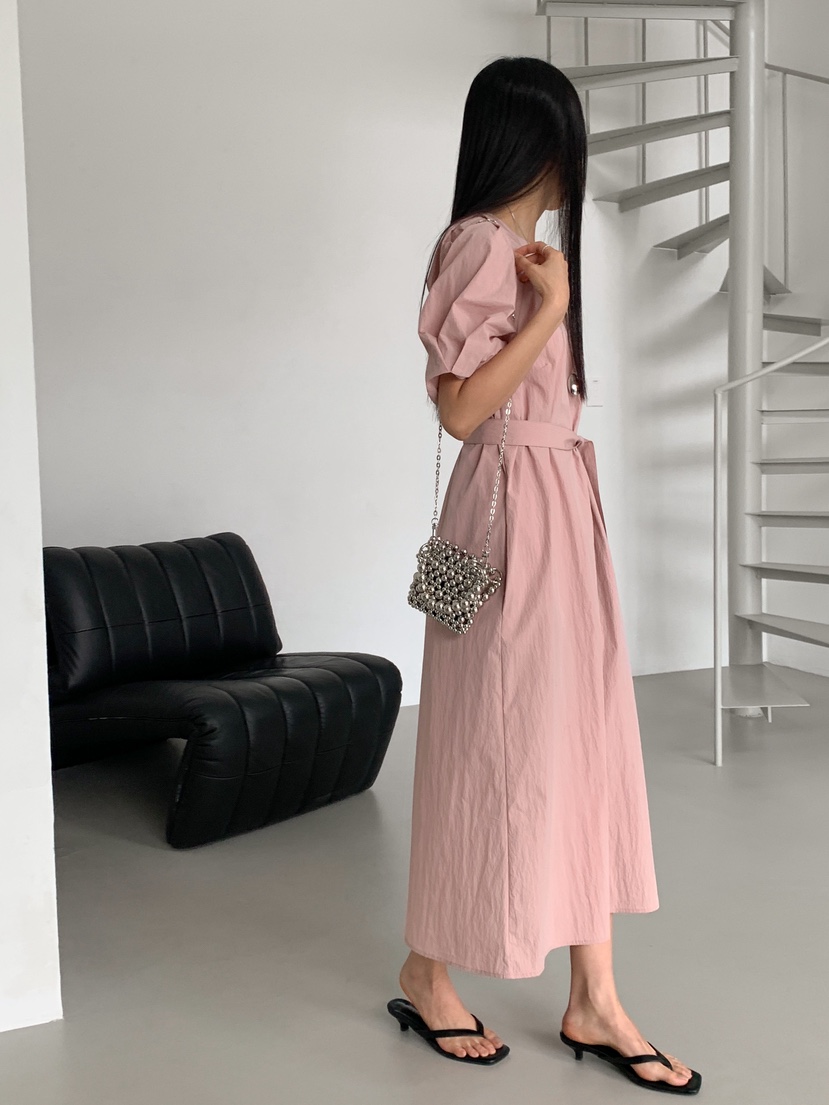 DAMBER韓國代購㊣女裝新款真品人氣熱賣職業推薦連衣裙含腰帶DAMBER連衣裙