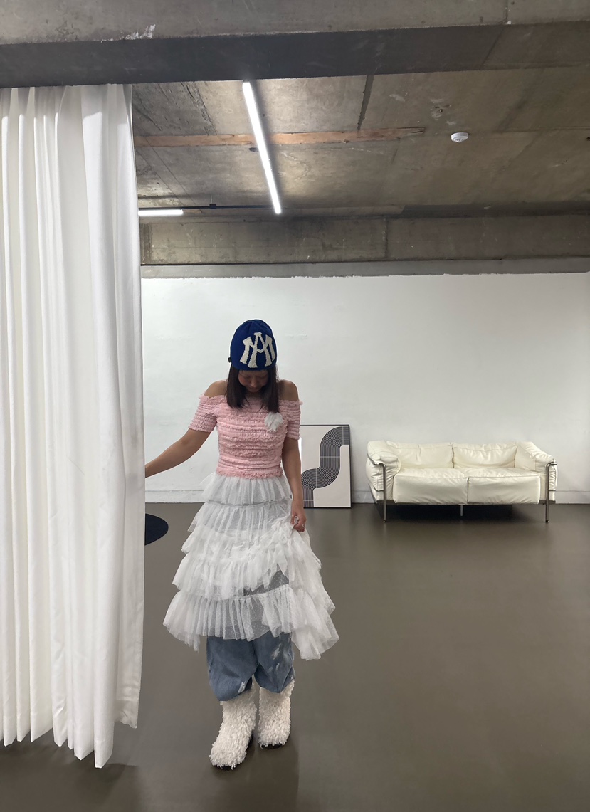 PLATFORM-L東大門㊣實拍女士新品25秋冬推薦襯衫蕾絲衫花朵PLATFORM襯衫/蕾絲衫