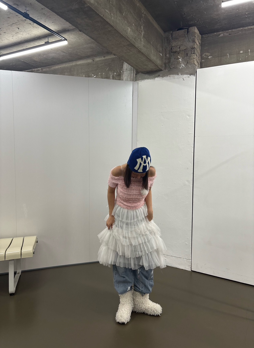 PLATFORM-L東大門㊣實拍女士新品25秋冬推薦襯衫蕾絲衫花朵PLATFORM襯衫/蕾絲衫