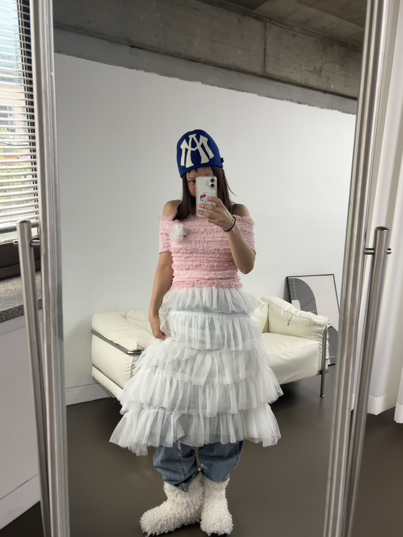 PLATFORM-L東大門㊣實拍女士新品25秋冬推薦襯衫蕾絲衫花朵PLATFORM襯衫/蕾絲衫