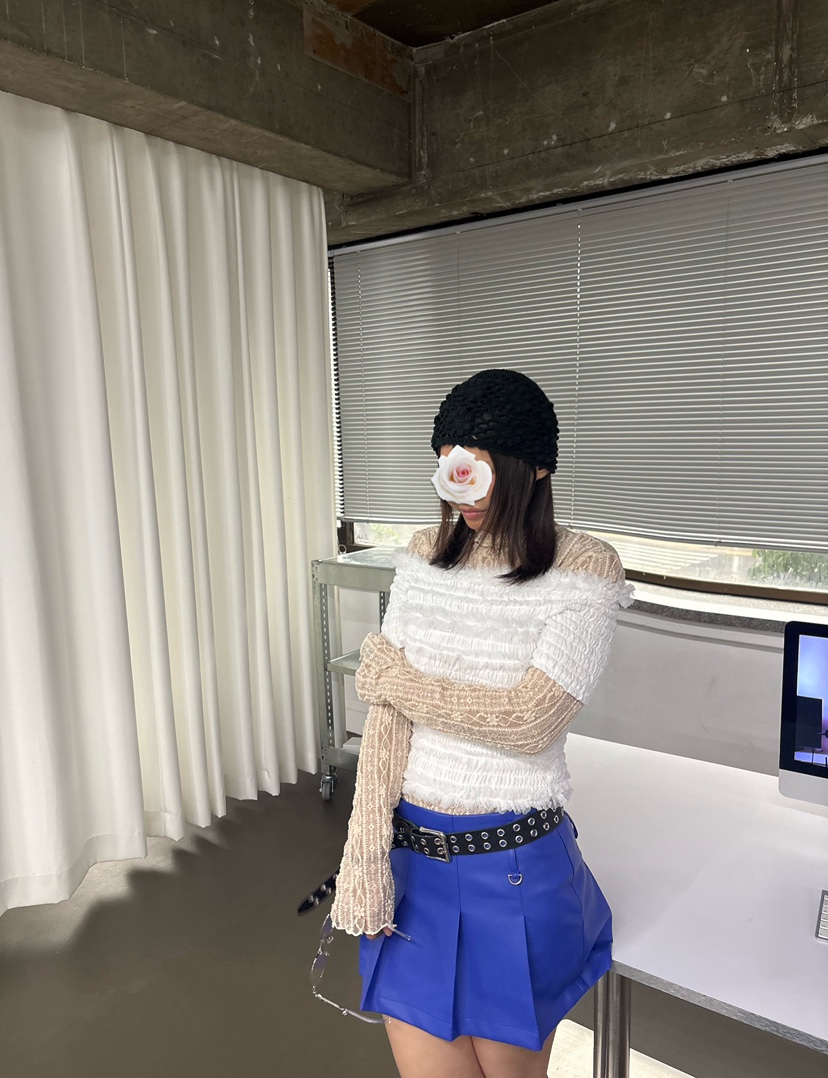 PLATFORM-L東大門㊣實拍女士新品25秋冬推薦襯衫蕾絲衫花朵PLATFORM襯衫/蕾絲衫