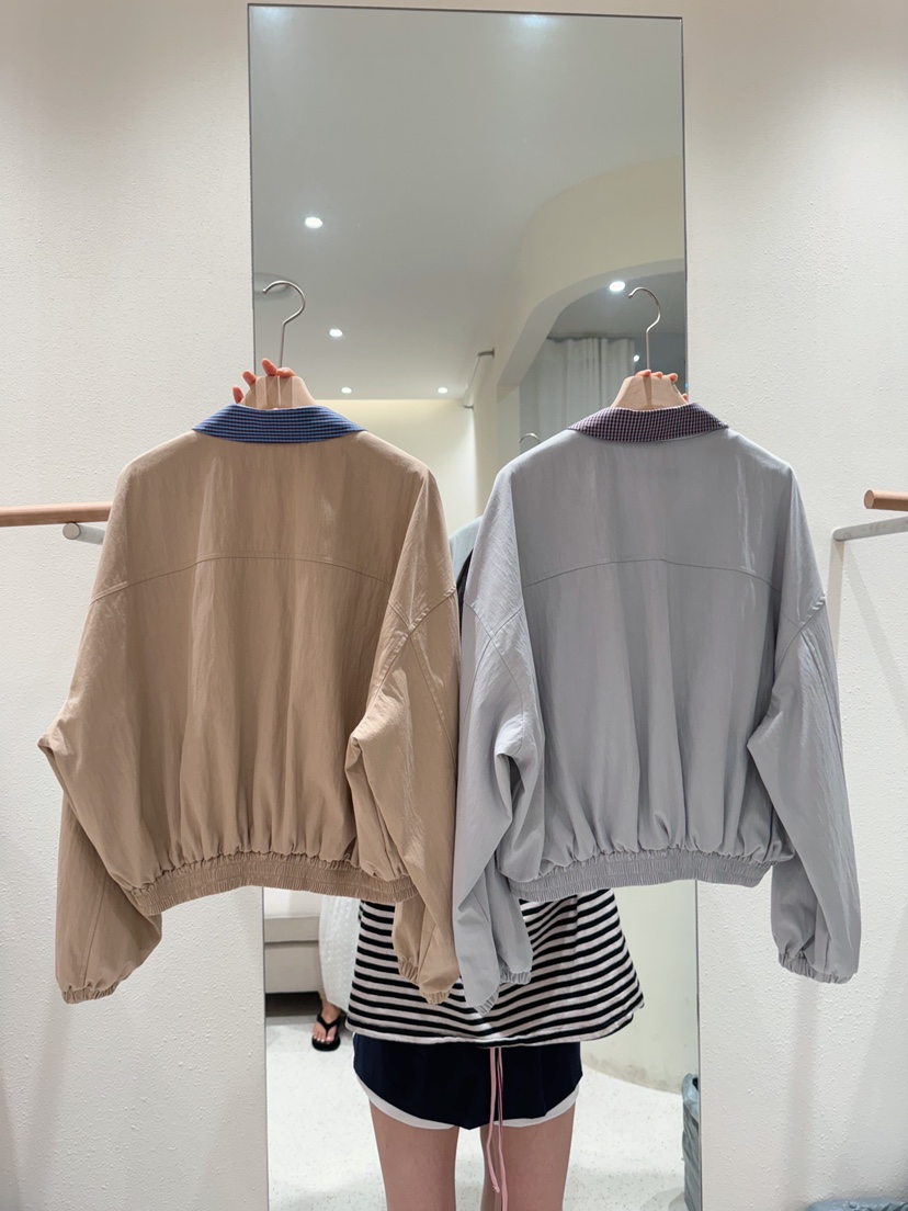MARKE-P韓國直郵㊣女裝新品人氣推薦時尚真品職業夾克格紋MARKE-P夾克