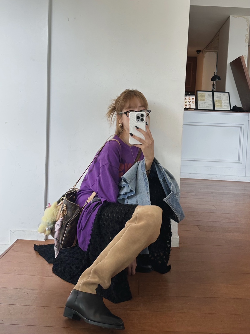 ZEROZERO韓國代購㊣女裝新品推薦半身裙中短裙不含腰帶花朵ZEROZERO半身裙/中短裙