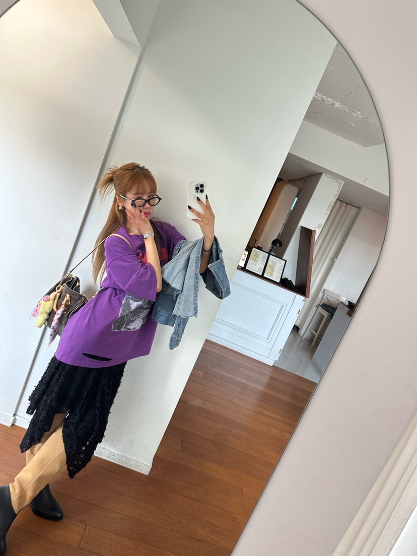 ZEROZERO韓國代購㊣女裝新品推薦半身裙中短裙不含腰帶花朵ZEROZERO半身裙/中短裙