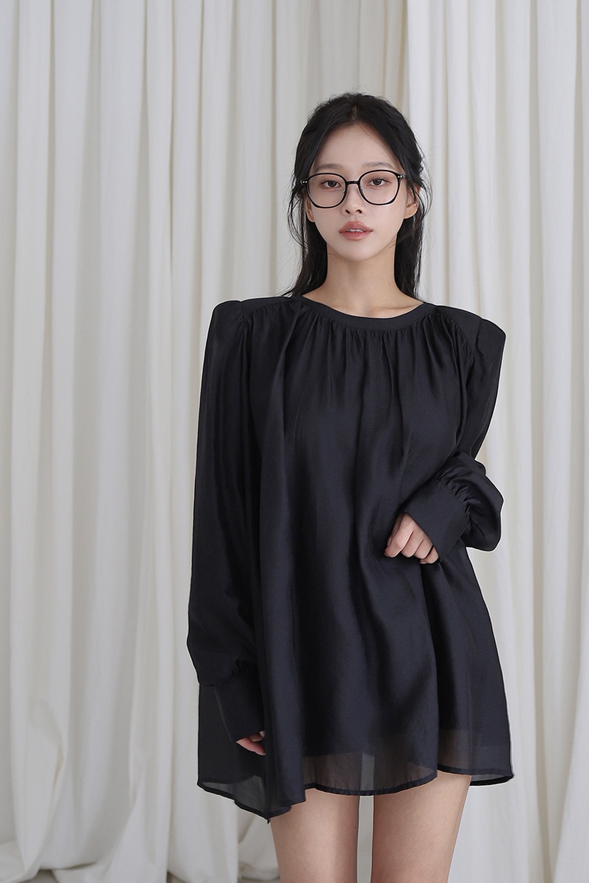 SLIT韓國直郵㊣女士新款人氣時尚職業25秋冬襯衫蕾絲衫不含腰帶SLIT襯衫/蕾絲衫