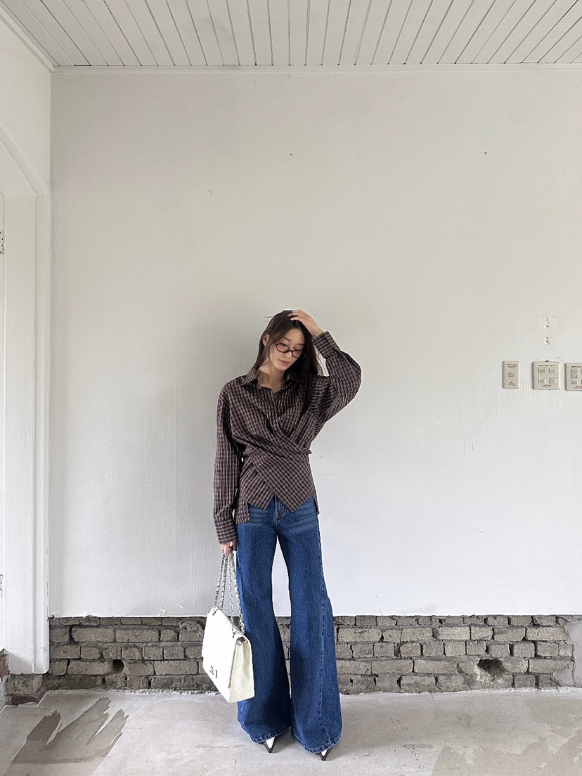 VERANDA韓國直郵㊣女裝新品熱賣人氣職業25秋冬休閑時尚牛仔褲VERANDA牛仔褲