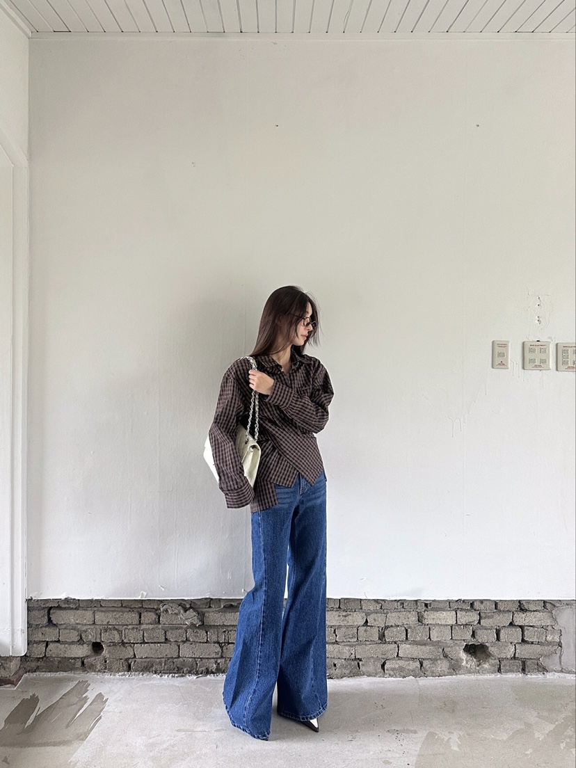 VERANDA韓國直郵㊣女裝新品熱賣人氣職業25秋冬休閑時尚牛仔褲VERANDA牛仔褲