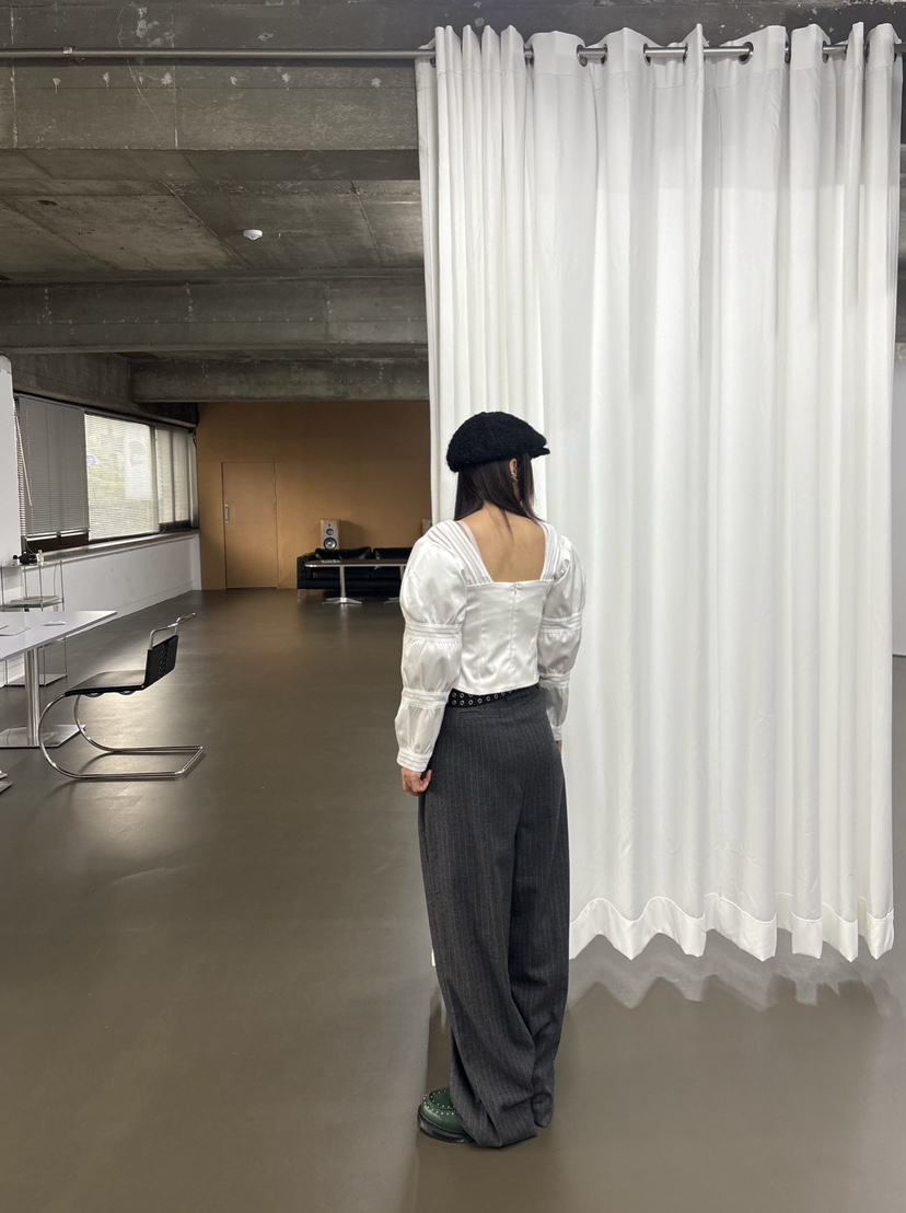 PLATFORM-L東大門㊣代購女裝新款25秋冬推薦襯衫蕾絲衫可愛的PLATFORM襯衫/蕾絲衫