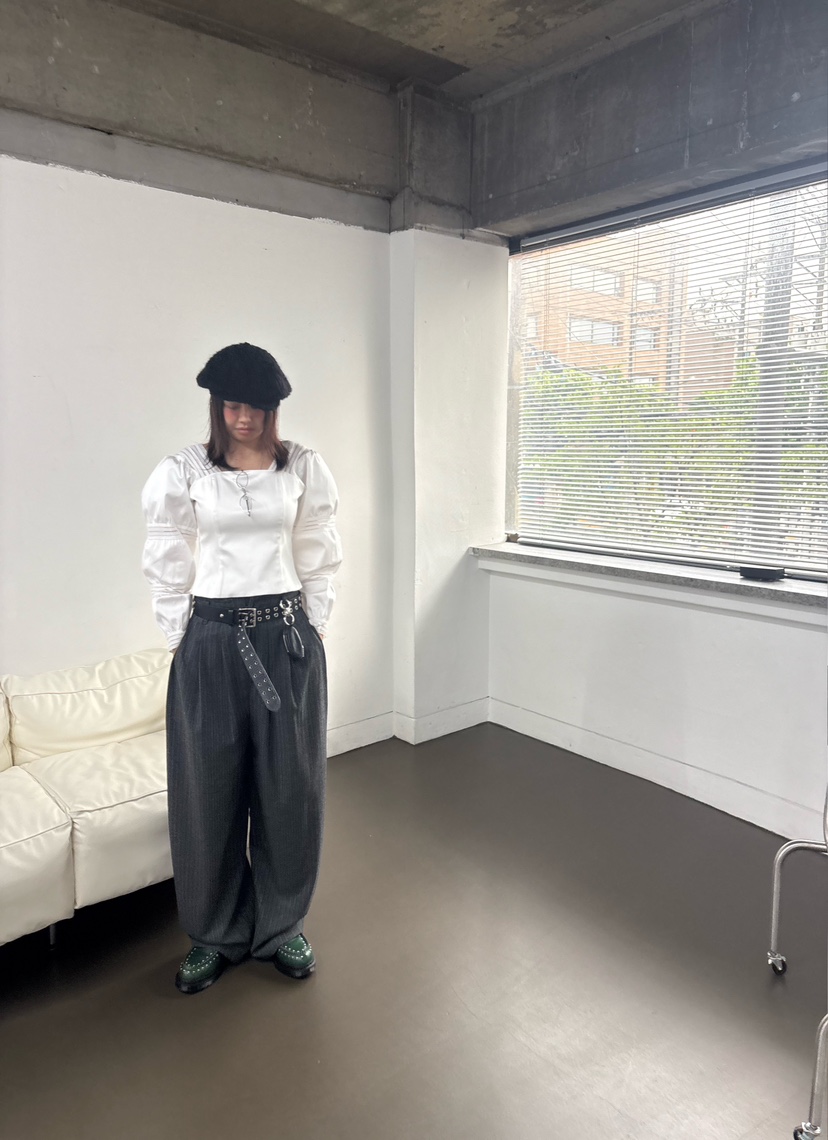 PLATFORM-L東大門㊣代購女裝新款25秋冬推薦襯衫蕾絲衫可愛的PLATFORM襯衫/蕾絲衫