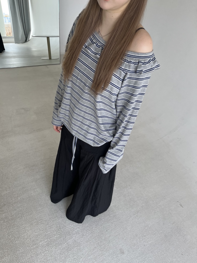 LUMEN-P東大門㊣代購女士新款真品人氣時尚休閑長袖T恤露肩LUMEN-P長袖T恤