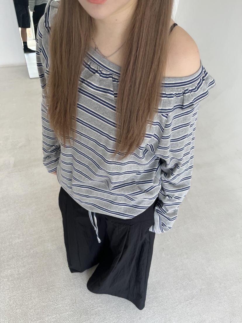 LUMEN-P東大門㊣代購女士新款真品人氣時尚休閑長袖T恤露肩LUMEN-P長袖T恤