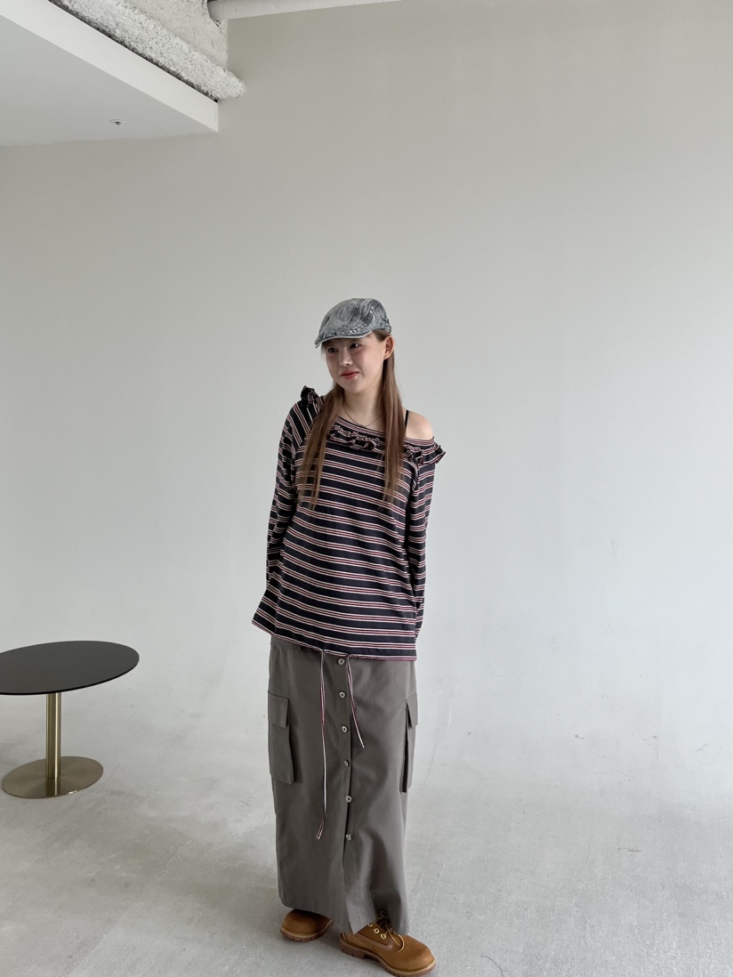 LUMEN-P東大門㊣代購女士新款真品人氣時尚休閑長袖T恤露肩LUMEN-P長袖T恤