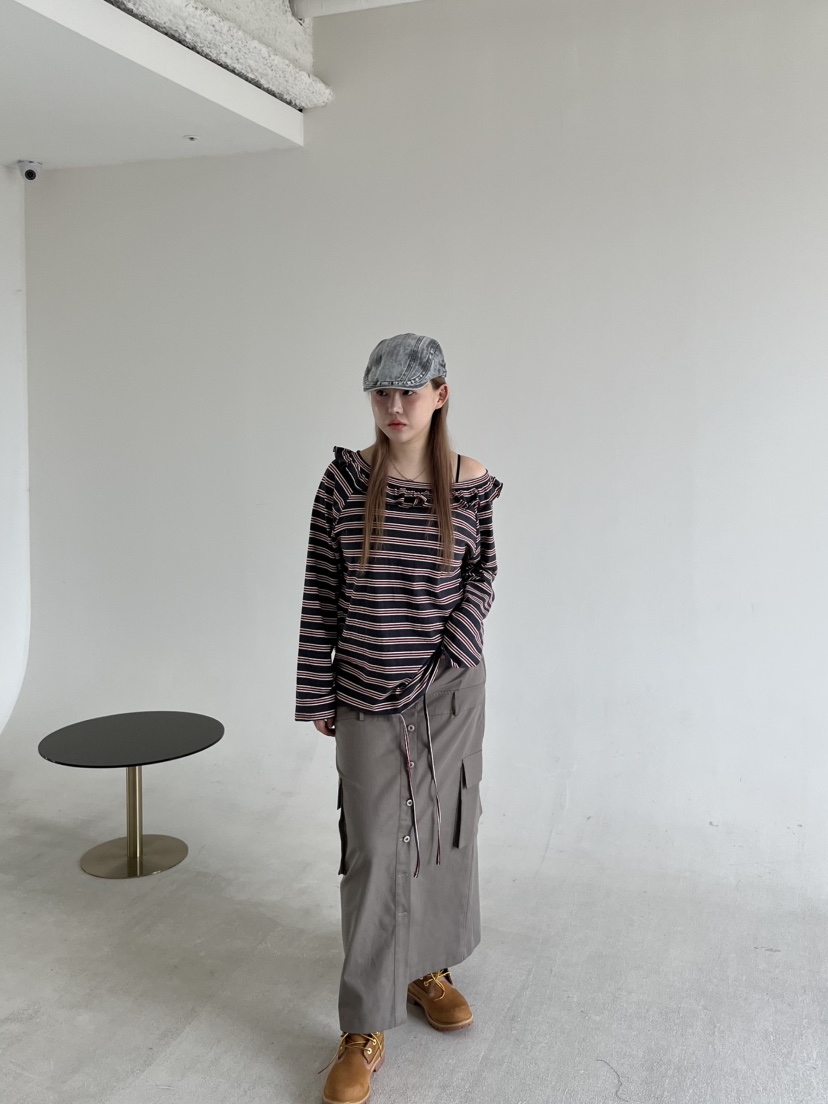 LUMEN-P東大門㊣代購女士新款真品人氣時尚休閑長袖T恤露肩LUMEN-P長袖T恤
