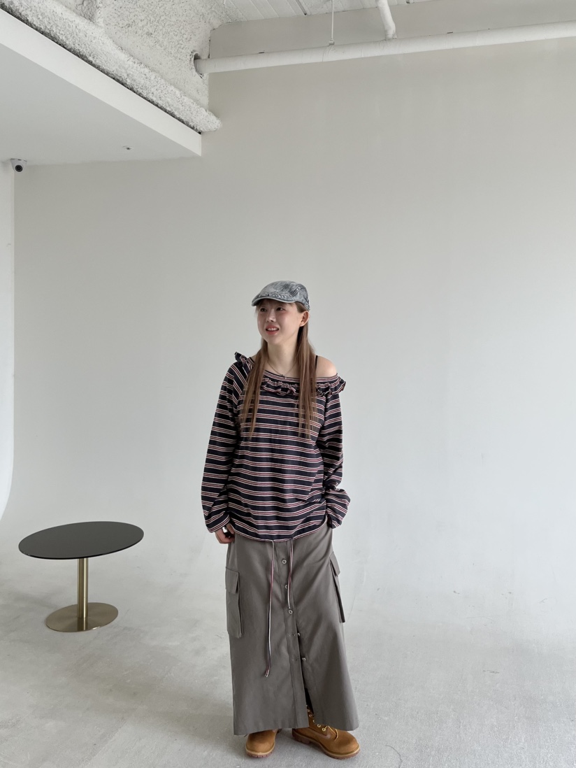 LUMEN-P東大門㊣代購女士新款真品人氣時尚休閑長袖T恤露肩LUMEN-P長袖T恤