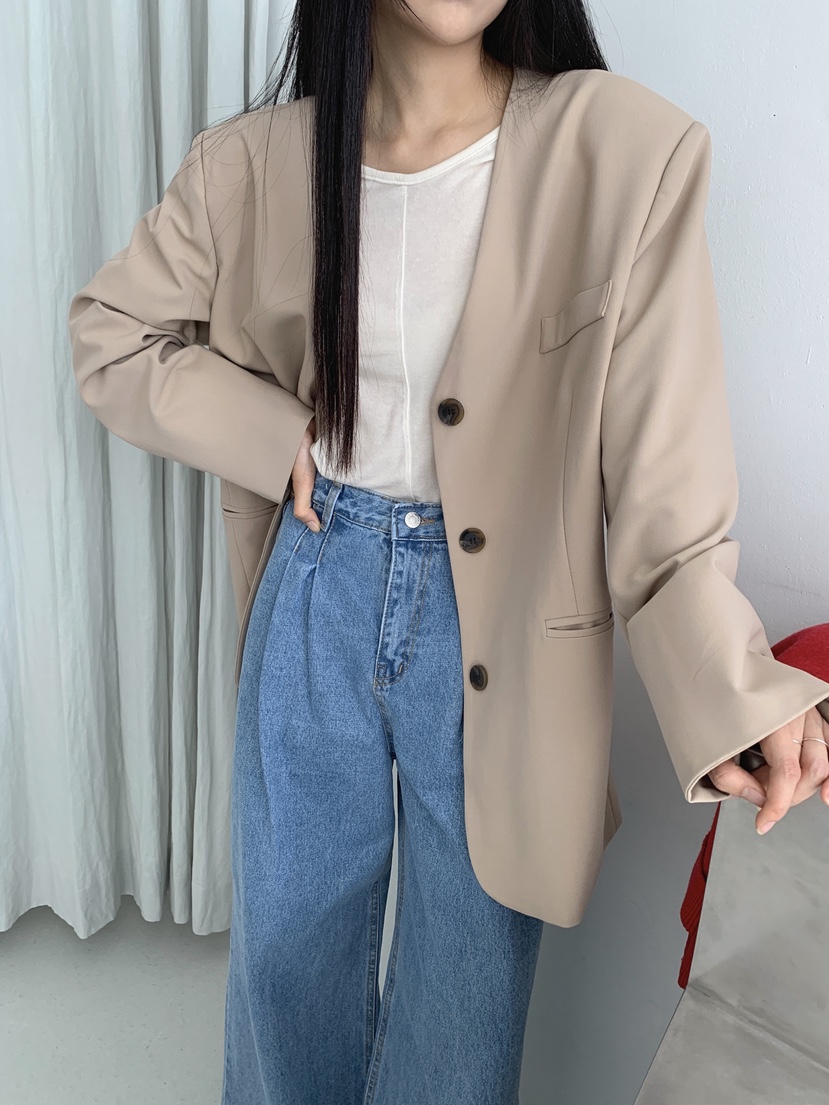 COME OPEN東大門㊣直郵女士新款職業人氣25秋冬夾克含腰帶COMP-(COME OPEN)夾克