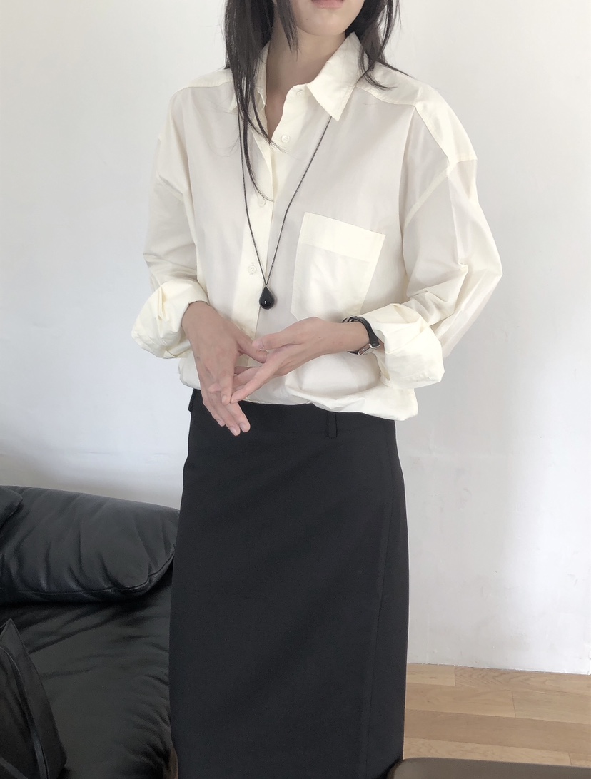 LE BUTTER東大門㊣代購女裝新款25秋冬休閑職業襯衫蕾絲衫LE BUTTER襯衫/蕾絲衫