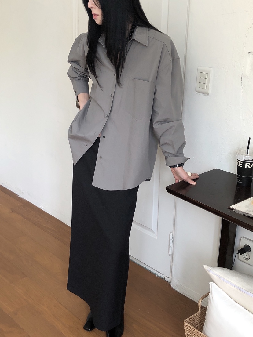 LE BUTTER東大門㊣代購女裝新款25秋冬休閑職業襯衫蕾絲衫LE BUTTER襯衫/蕾絲衫圖色4
