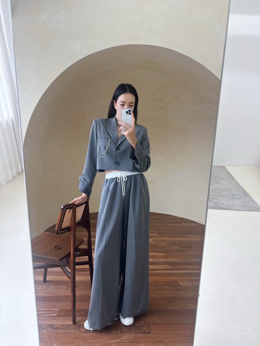 SOUIT東大門㊣直郵女裝新品職業25秋冬真品休閑人氣時尚休閑褲SOUIT by mabel-L休閑褲