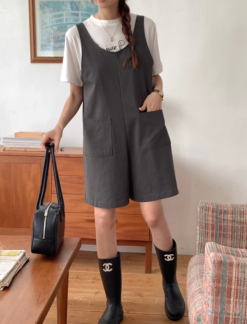 RE:FRESH-L東大門㊣實拍女士新品職業真品休閑推薦25秋冬背帶褲RE:FRESH背帶褲
